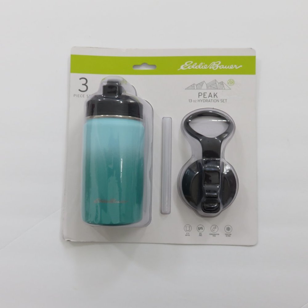 (#O) EDDIE BAUER 32oz 3 Piece Set Water Bottle